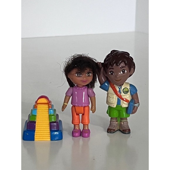 Dora the Explorer and Diego Mini Figures - Picture 1 of 3